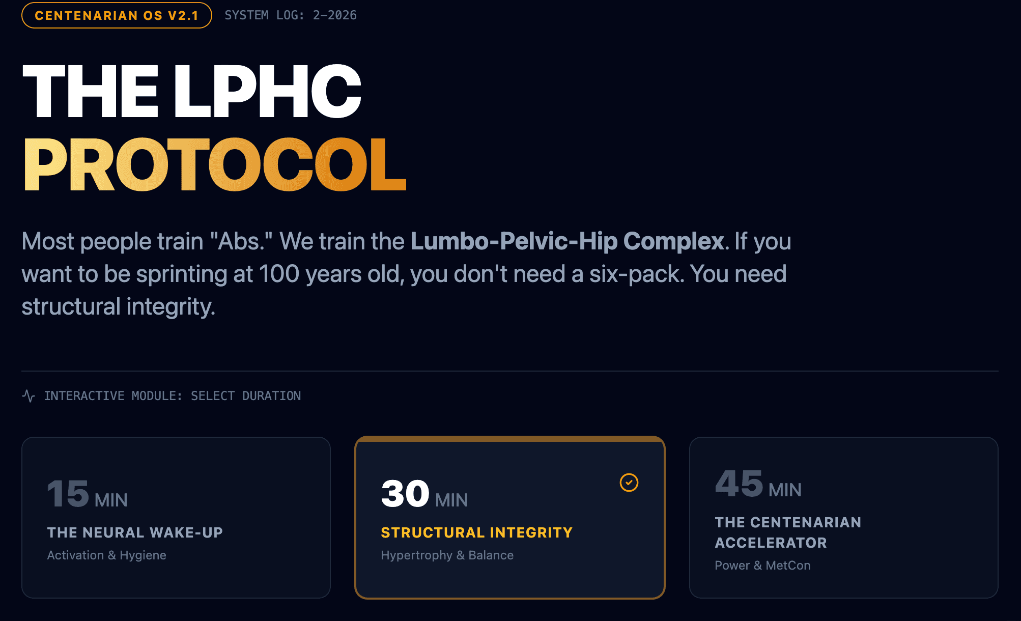 The LPHC Protocol: Engineering the 100-Year Sprinter